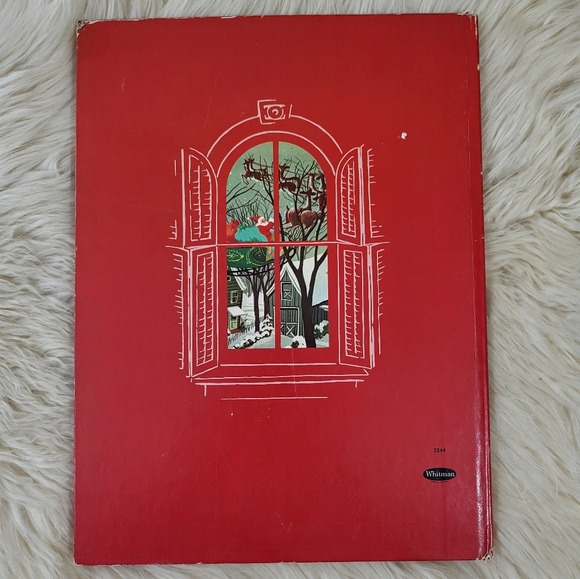 VTG 1960 NIGHT BEFORE CHRISTMAS Whitman Giant Tell a Tale Book Clement C Moore - Picture 16 of 16